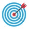 Target flat icon, business and dartboard