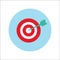 Target Flat Icon Vector