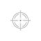 Target icon, sight sniper symbol iicon