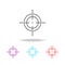 Target icon, sight sniper symbol line icon. Elements of military in multi colored icons. Premium quality graphic design icon. Simp