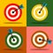 Target Icons Set. Vector.
