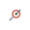 Target keywords creative icon. flat multicolored illustration. From