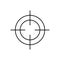 Target line icon. Sight symbol