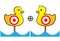 Target painted yellow ducks for shooting range and Entertainment