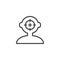 Target person outline icon