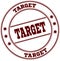 TARGET simple red stamp