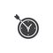 Target time vector icon