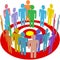 Targeted marketing people group on target