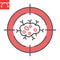 Targeted therapy line icon