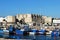 Tarifa castle and harbour, Spain.