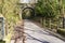 Tarka Trail View: From the Iron Bridge at Beam Weir Looking Under the Old Foot Bridge Towards Bideford. Tarka Trail, Great Torring