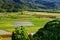 Taro fields in beautiful Hanalei Valley on Kauai