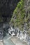 Taroko gorge, Taiwan. River and mountain sides