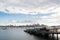 Taronga Zoo wharf with view of Sydney Harbour and Sydney CBD