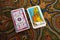 Tarot cards. Magic. Divination. King of wands.