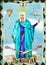 Tarot Major Arcanas vintage style watercolor cards Magician