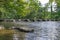 The Tarr Steps clapper bridge in Somerset