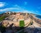 Tarragona, Spain with sea and old roman theater