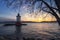 Tarrytown lighthouse after Sunset [Unites States]