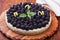 Tart with blackberry