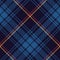 Tartan check pattern seamless in blue, red, yellow. Textured autumn winter plaid graphic vector background for flannel shirt.