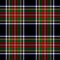 Tartan check pattern vector Stewart Black #3. Traditional multicolored dark Scottish pixel plaid for flannel shirt, skirt, blanket