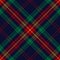 Tartan check plaid pattern for Christmas print. Seamless graphic vector in navy blue, red, green, yellow for flannel shirt, scarf.