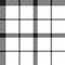 Tartan clan flower of scotland black white seamless pattern