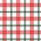 Tartan green red seamless pattern