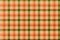 Tartan Orange and green pattern - Plaid Clothing Table