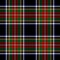 Tartan pattern Stewart Black. Traditional Scottish multicolored dark hounds tooth check plaid for flannel shirt, skirt, blanket.