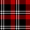 Tartan pattern vector in black, red, white. Herringbone textured seamless decorative check plaid for flannel shirt, skirt.
