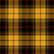 Tartan plaid pattern in black, gold, red. Multicolored dark ombre checked plaid for flannel shirt, skirt, blanket, duvet cover.