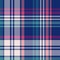 Tartan plaid pattern in blue, magenta pink, teal green for spring summer autumn winter. Seamless large multicolored check plaid.