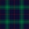Tartan plaid pattern Christmas in green, red, navy blue. Dark classic large textured seamless check plaid graphic background.