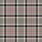 Tartan plaid pattern glen in black, red pink, off white. Seamless large bold thick tweed houndstooth check plaid graphic vector.