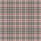 Tartan plaid pattern glen in black, red pink, off white spring autumn winter. Seamless classic tweed check plaid vector.