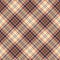 Tartan plaid pattern. Herringbone tweed vector check plaid in blue, brown, yellow, beige for skirt, dress, tablecloth.