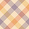 Tartan plaid pattern multicolored autumn textile design. Herringbone textured seamless colorful check plaid art in purple, orange.