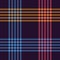 Tartan plaid pattern multicolored for autumn winter. Herringbone textured seamless dark bright check plaid in blue, pink, yellow.