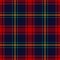 Tartan plaid pattern in red, green, blue, yellow. Herringbone textured multicolored seamless checked background for Christmas.