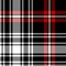 Tartan plaid pattern seamless in black, red, white. Seamless herringbone textured dark large check graphic for skirt, flannel.