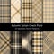 Tartan plaid pattern set for autumn textile designs. Seamless hounds tooth, glen, gingham, tartan check plaids.