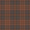 Tartan plaid pattern vector in brown and orange. Seamless hounds tooth glen check plaid background for flannel shirt, skirt.
