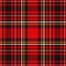 Tartan plaid red and black seamless checkered vector pattern