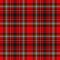 Tartan plaid red and black seamless checkered vector pattern