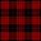 Tartan red and black seamless pattern