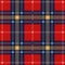 Tartan red yellow blue textile flannel warm material