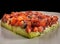 Tartar salmon whit guacamole