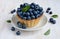 Tartlet with a fresh blueberry